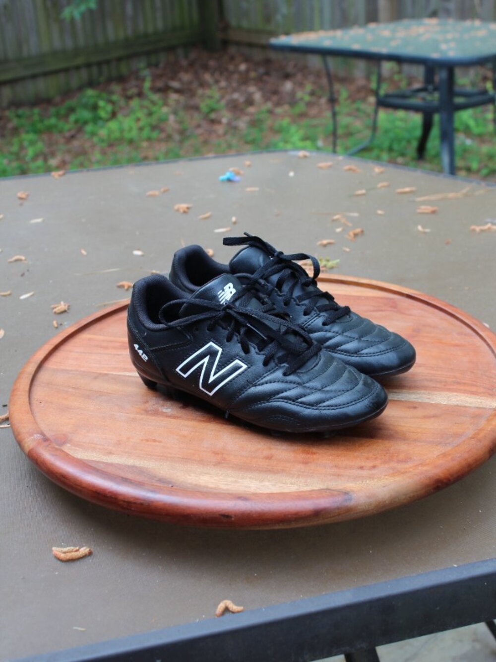 New Balance 442 V2 Academy FG Soccer Cleats - Black/White   US 4.5 Boy's/Youth - Picture 3 of 10